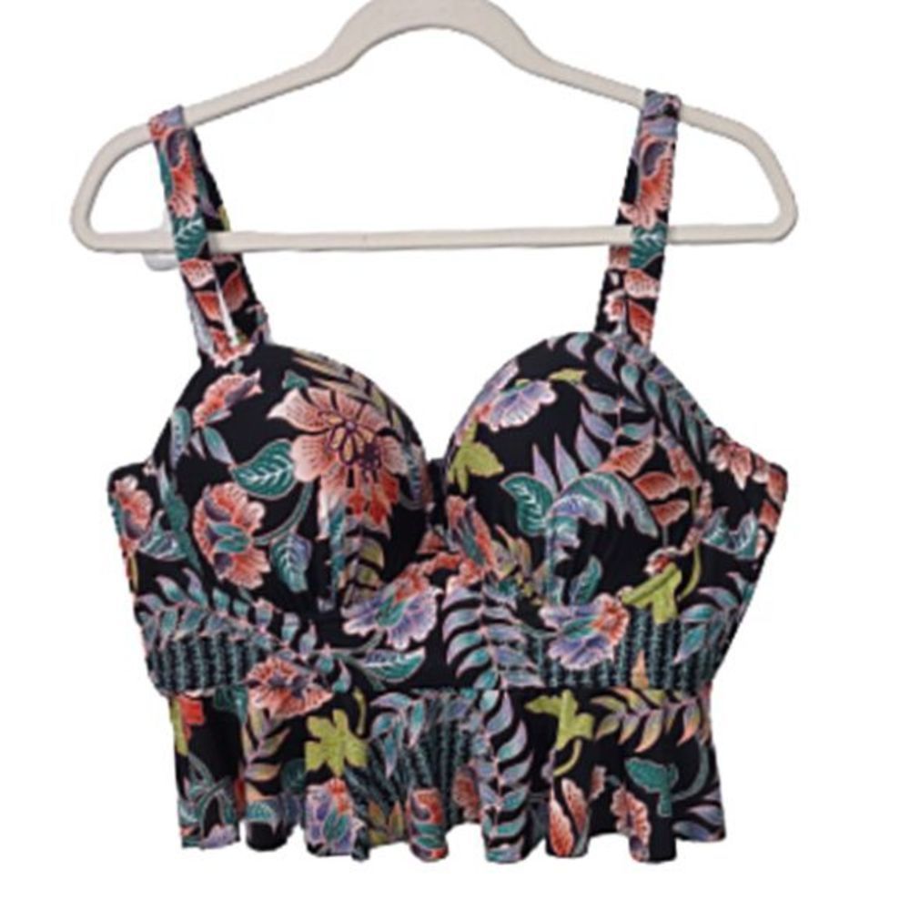 Raisins Curve Plus Size Maldives Underwire Tankini Top Size 20W